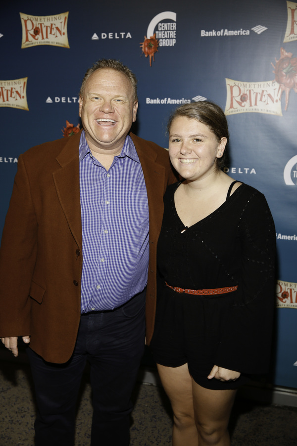 Actor Larry Joe Campbell and Gabriella Campbell arrive for the opening night performa Photo