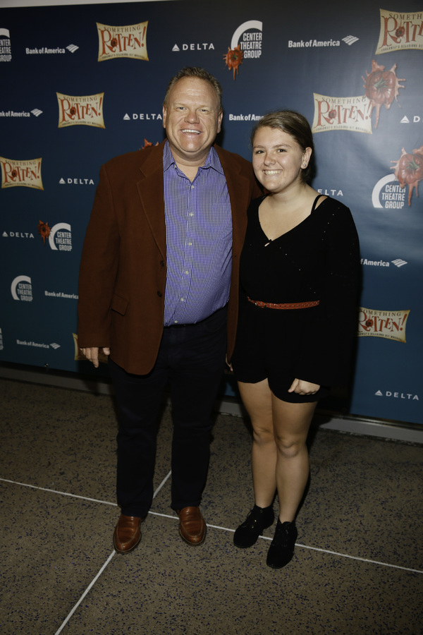 Actor Larry Joe Campbell and Gabriella Campbell arrive for the opening night performa Photo