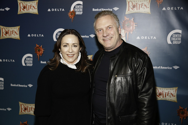 Actors Patricia Heaton and David Hunt arrive for the opening night performance of "So Photo