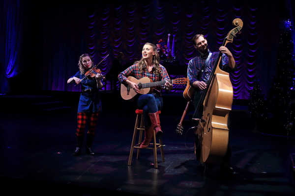 Kendra Jo Brook, Katie Barton and Ben Hope in A Flat Rock Playhouse Christmas Photo