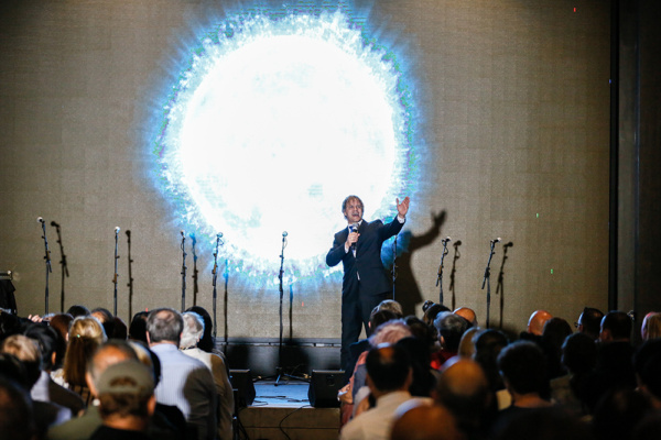Rev. Doctor Daniel Thornton sings Let There Be Light, during November 28 ANGELS launc Photo