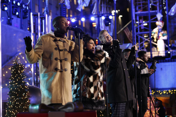 CHRISTMAS IN ROCKEFELLER CENTER -- Pictured: (l-r) Matt Sallee, Kirstin Maldonado, Sc Photo