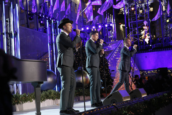 CHRISTMAS IN ROCKEFELLER CENTER -- Pictured: (l-r) Victor Micallef, Clifton Murray an Photo