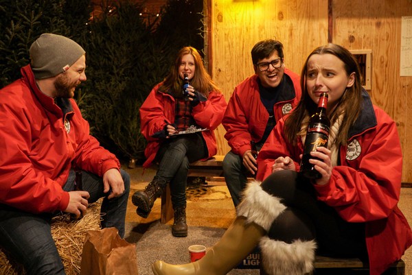 Photo Flash: PINE Gets United States Premiere in An Actual Christmas Tree Lot Image