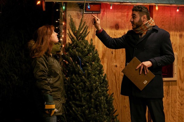 Photo Flash: PINE Gets United States Premiere in An Actual Christmas Tree Lot Image