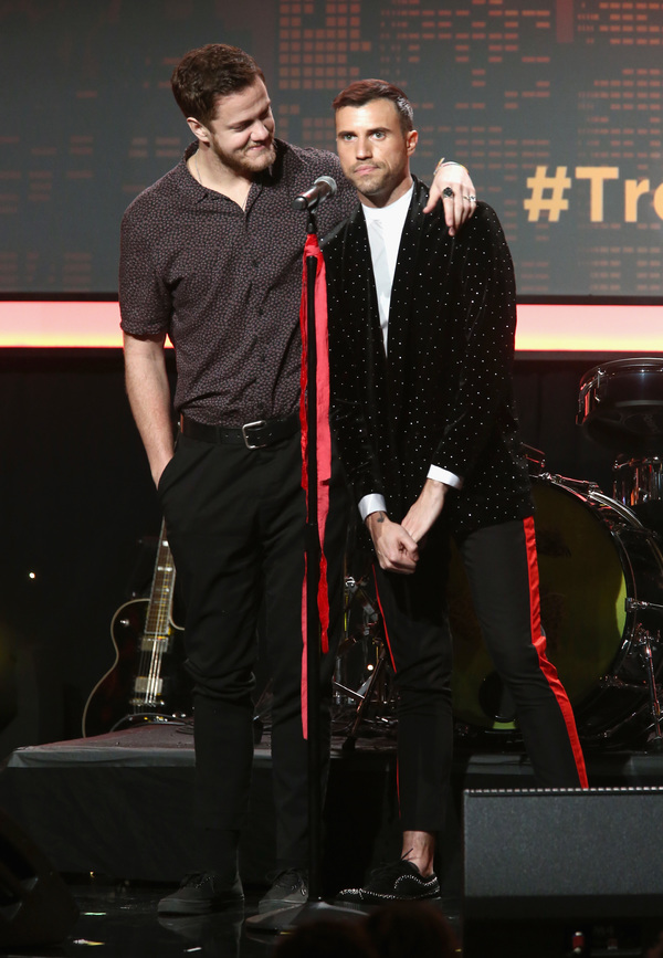 Dan Reynolds of Imagine Dragons and Tyler Glenn of Neon Trees Photo