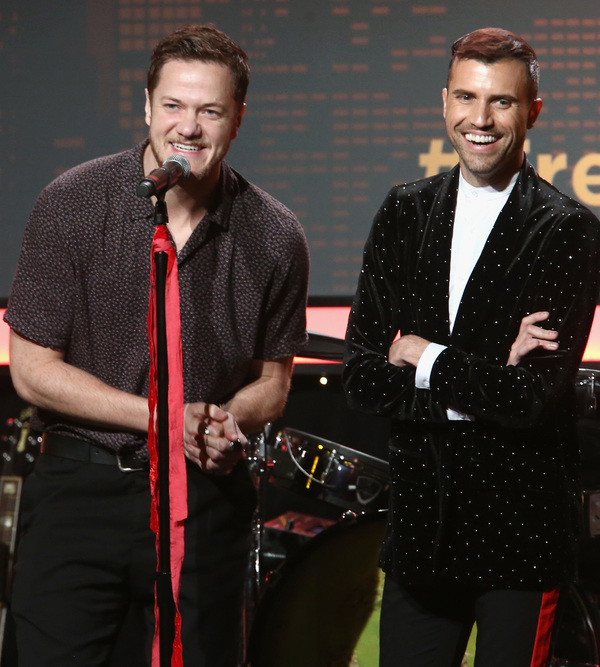 Dan Reynolds of Imagine Dragons and Tyler Glenn of Neon Trees Photo