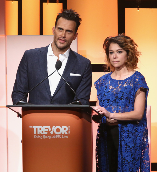 Cheyenne Jackson and Tatiana Maslany Photo