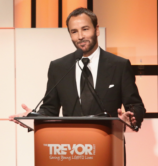 Honoree Tom Ford accepts the Hero Award Photo