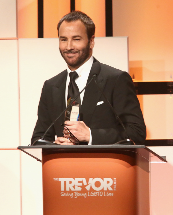 Honoree Tom Ford accepts the Hero Award Photo