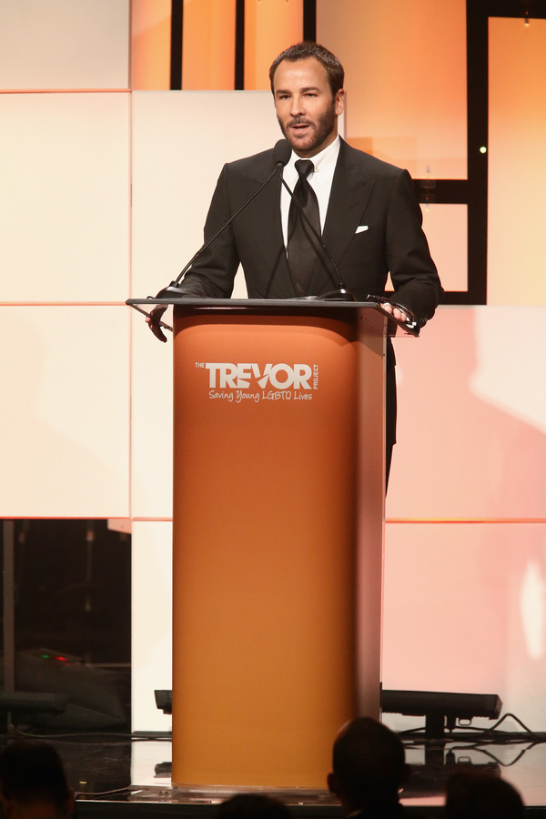 Honoree Tom Ford accepts the Hero Award Photo