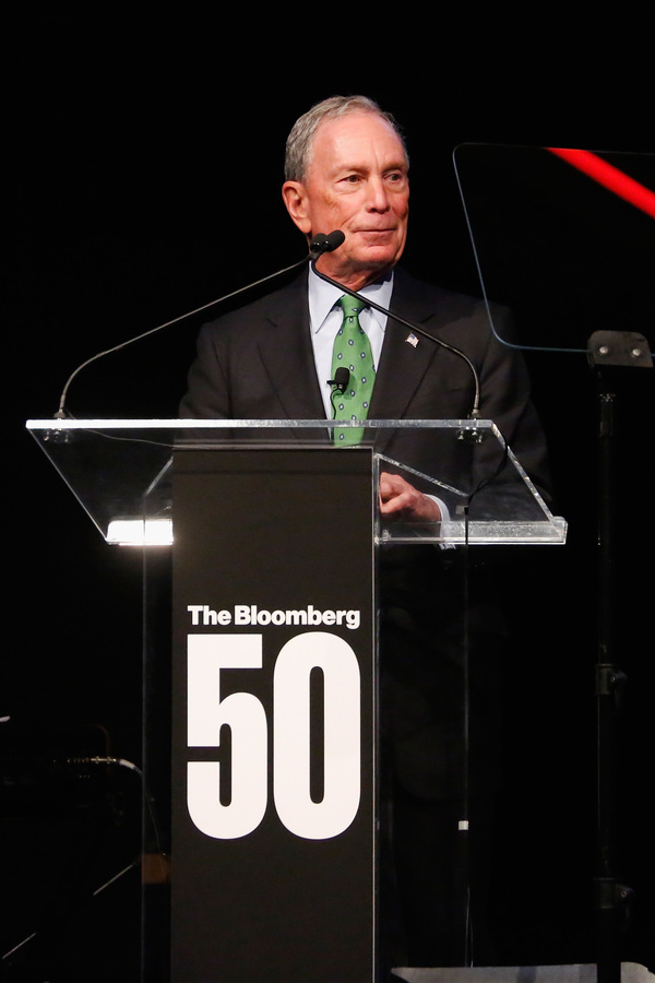 Michael Bloomberg speaks onstage during 'The Bloomberg 50' Celebration at Gotham Hall Photo