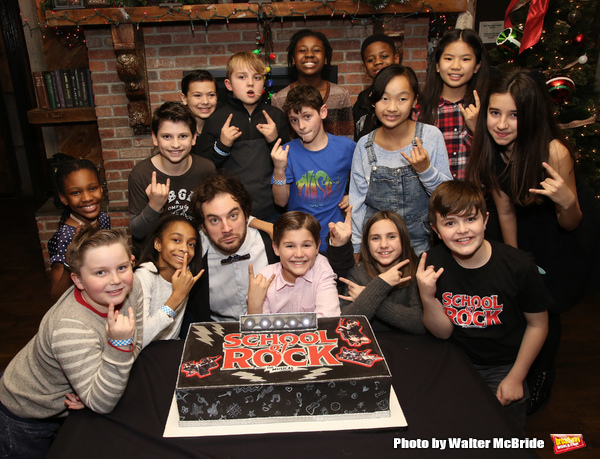 Justin Collette with Young cast members  Photo