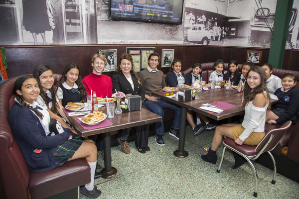 Amber Romero (right), Joey Luthman and James Calvo join Donelle Dadigan (center) and  Photo