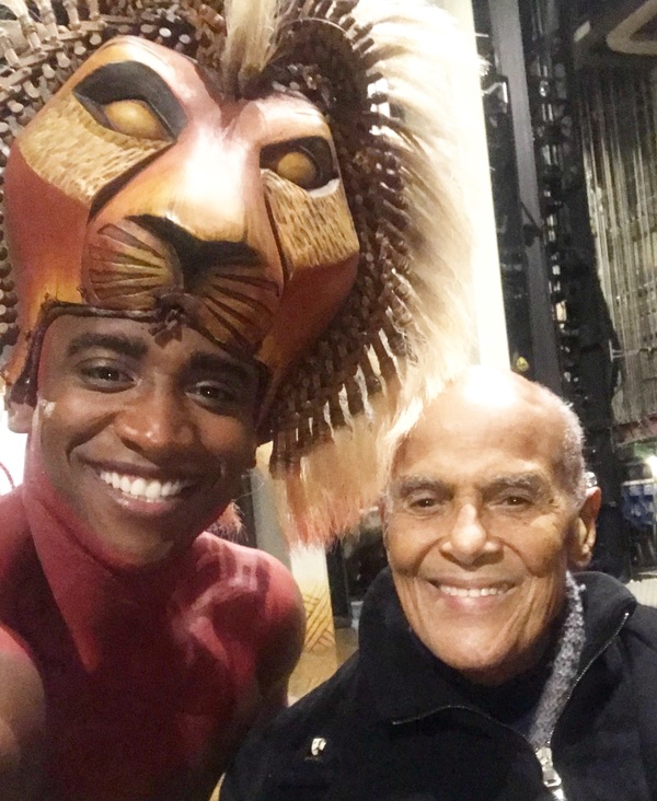 Photo Flash: Harry Belafonte Visits Broadway's THE LION KING Image