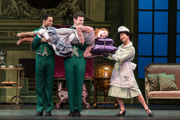 Thay Floyd, Matthew Rubbelke, Carley Gendell, and Stephanie Bertumen in Annie
 Photo