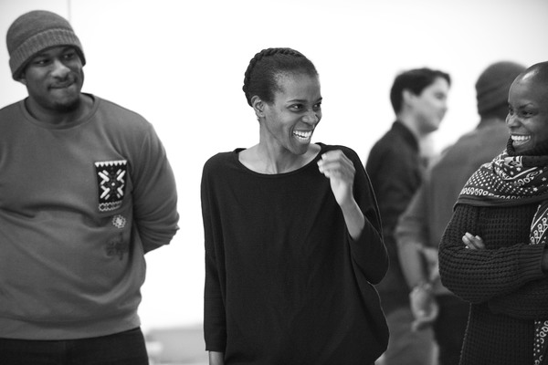 Segun Akande, Awoye Timpo (director) & Hope Boykin (movement director)  Photo