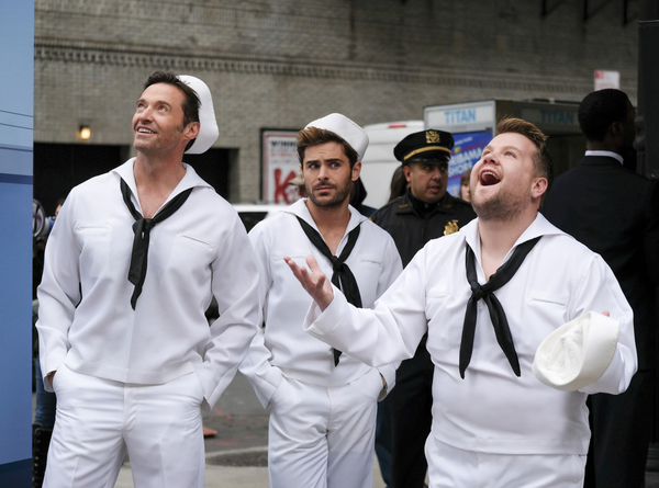 Photo Flash: Hugh Jackman, Zac Efron, James Corden Bring 'Crosswalk the Musical' to Broadway! Image