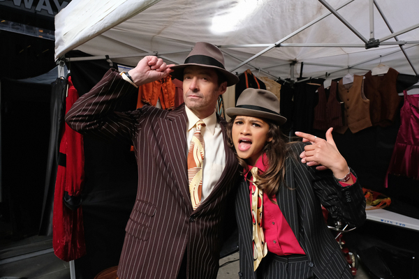 Hugh Jackman and Zendaya perform in Crosswalk The Musical in New York City Photo