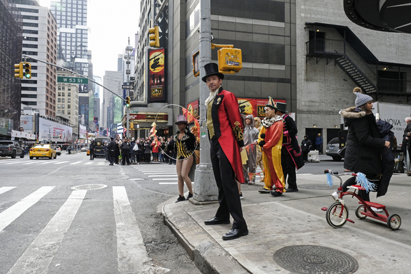 Photo Flash: Hugh Jackman, Zac Efron, James Corden Bring 'Crosswalk the Musical' to Broadway! Image