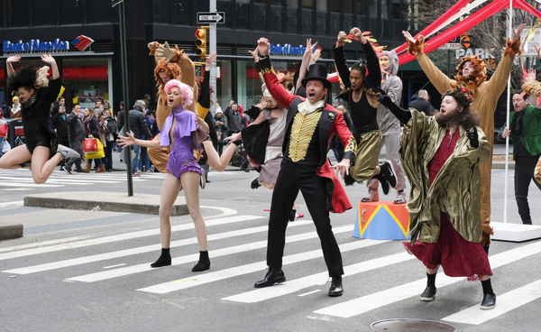 Photo Flash: Hugh Jackman, Zac Efron, James Corden Bring 'Crosswalk the Musical' to Broadway! Image