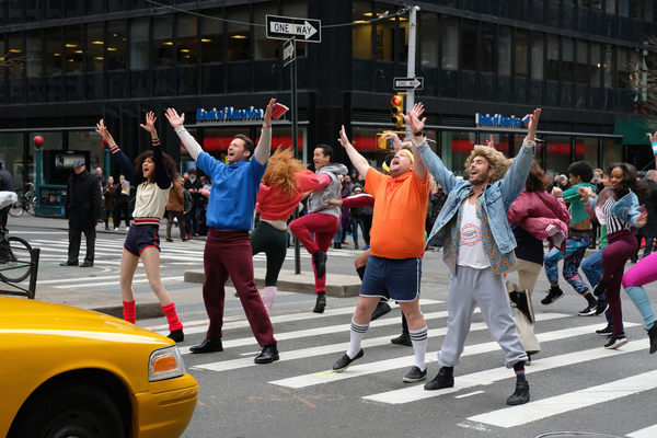 Photo Flash: Hugh Jackman, Zac Efron, James Corden Bring 'Crosswalk the Musical' to Broadway! Image