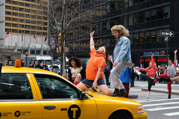 Photo Flash: Hugh Jackman, Zac Efron, James Corden Bring 'Crosswalk the Musical' to Broadway! Image