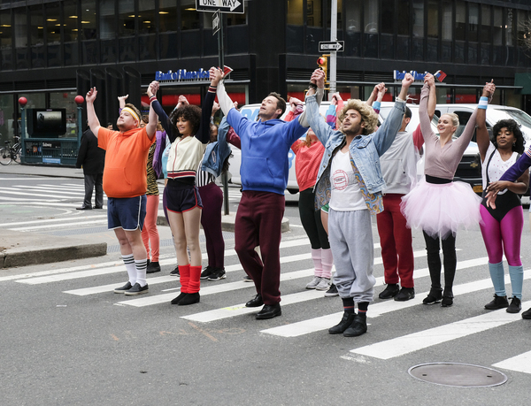 Photo Flash: Hugh Jackman, Zac Efron, James Corden Bring 'Crosswalk the Musical' to Broadway! Image