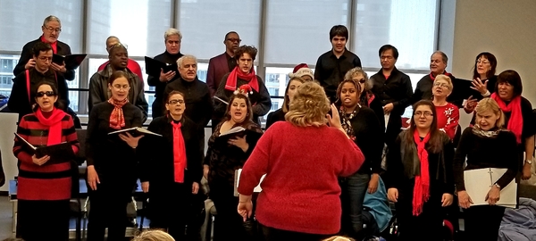 Lighthouse Guild's Vocal Ensemble Spreads Holiday Cheer During One-Day Caroling Tour In Manhattan Image