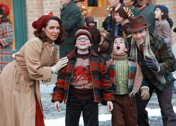 A CHRISTMAS STORY LIVE!: L-R: Cast members Maya Rudolph, Andy Walkin, Tyler Wladis an Photo