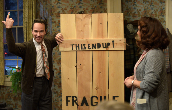 A CHRISTMAS STORY LIVE!: L-R:  Cast members Chris Diamantopoulos and Maya Rudolph dur Photo