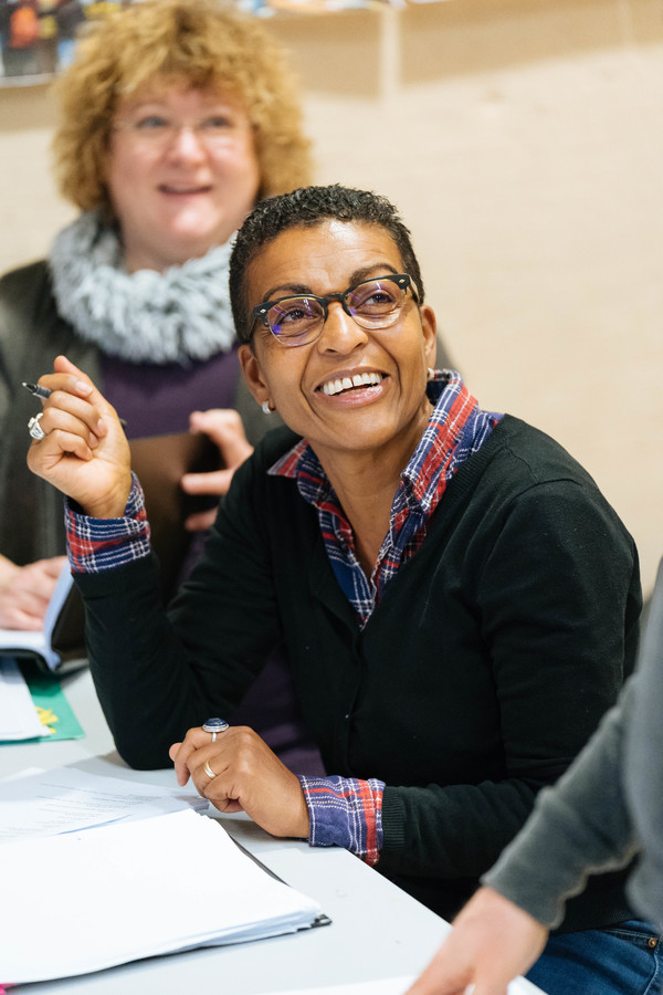 Photo Flash: In Rehearsal with Michelle Fairley, Ben Whishaw, and More in JULIUS CAESAR Image