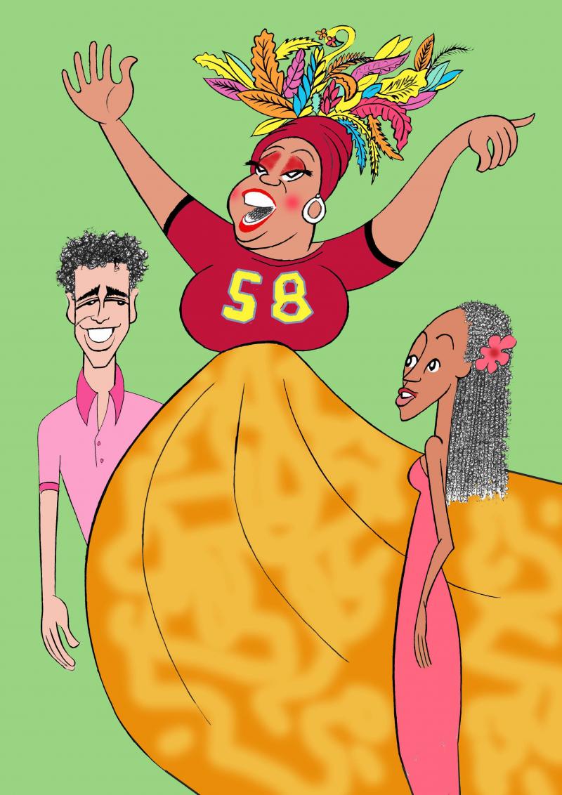 BWW Exclusive: Ken Fallin Draws the Stage - ONCE ON THIS ISLAND! Image