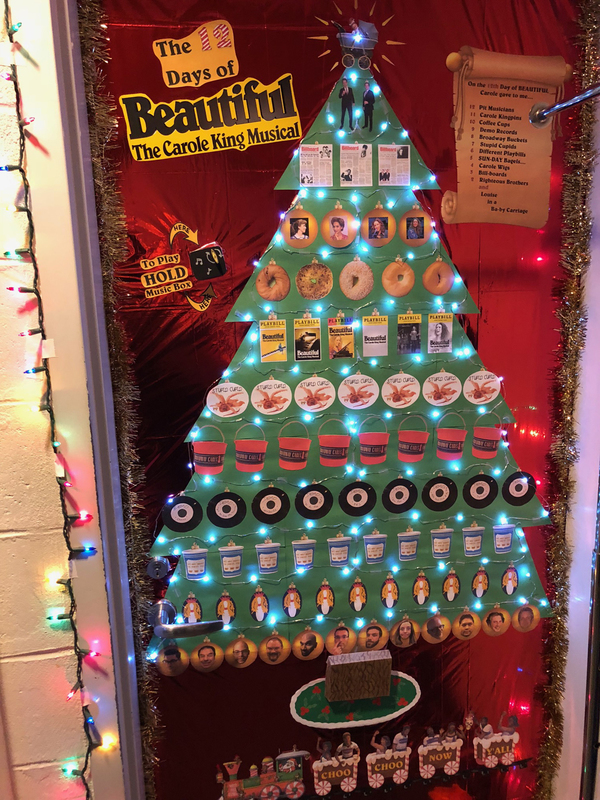 Photo Flash: BEAUTIFUL Holds a Holly Jolly Dressing Room Decorating Contest Image