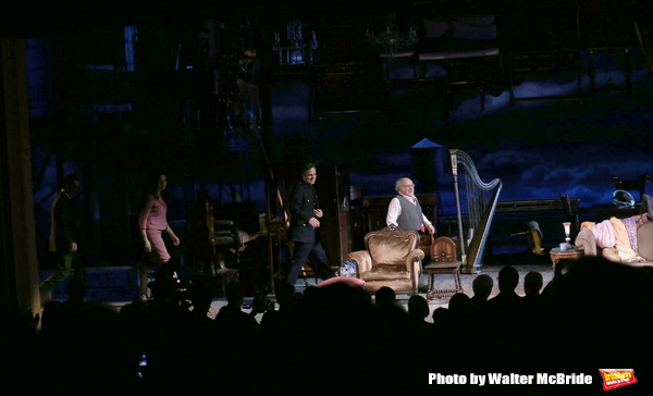 Danny DeVito, Jessica Hecht, Mark Ruffalo and Tony Shalhoub during Broadway Opening N Photo