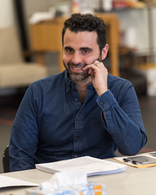 Cast member Nick Massouh at the first rehearsal for â€�"Water by the Spoonfulâ€ Photo