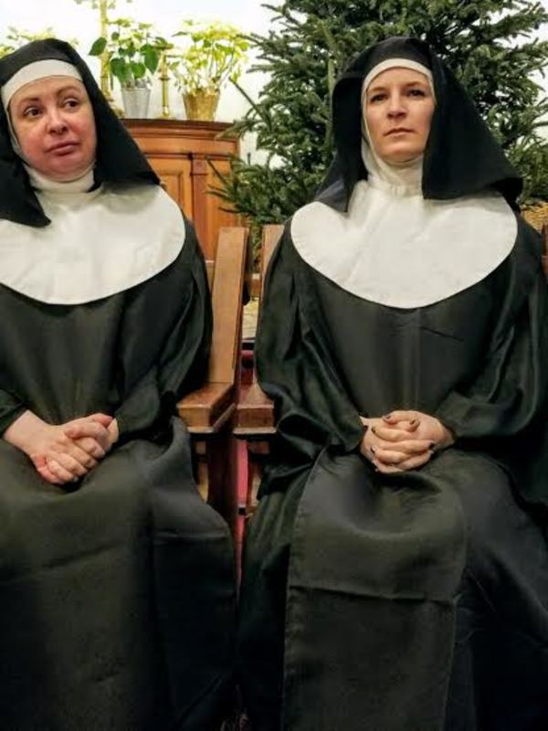 Janet Fanale as Sister Mary Eugenia and Kristen Gehling as Sister Mary Agnes Photo