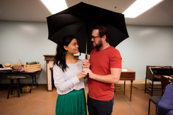 Jo March (Reanne Acasio) with Professor Bhaer (Joshua David Cavanaugh) Photo