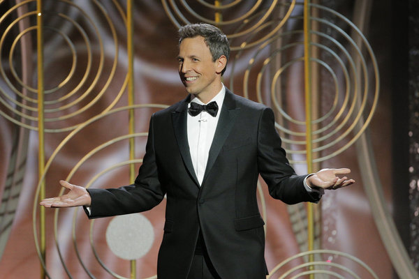 75th ANNUAL GOLDEN GLOBE AWARDS -- Pictured: Seth Meyers, Host at the 75th Annual Gol Photo