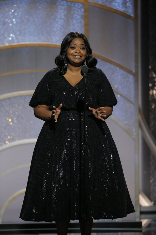 75th ANNUAL GOLDEN GLOBE AWARDS -- Pictured: Octavia Spencer, Presenter at the 75th A Photo