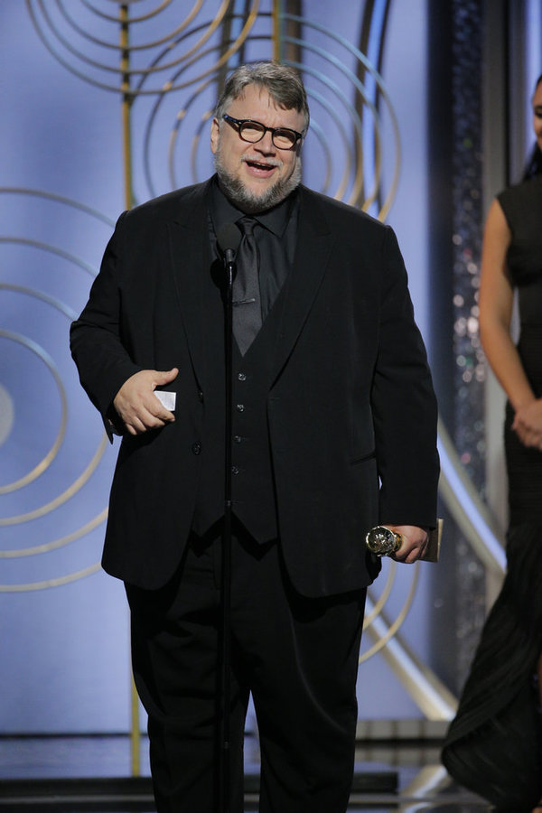75th ANNUAL GOLDEN GLOBE AWARDS -- Pictured: Guillermo Del Toro, Â“The Shape of Wa Photo
