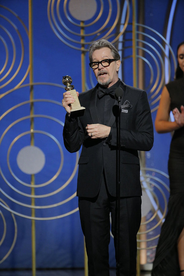 75th ANNUAL GOLDEN GLOBE AWARDS -- Pictured: Gary Oldman, Â“The Darkest HourÂ”, Photo