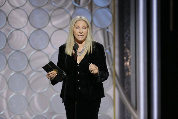 75th ANNUAL GOLDEN GLOBE AWARDS -- Pictured: Barbra Streisand, Presenter at the 75th  Photo