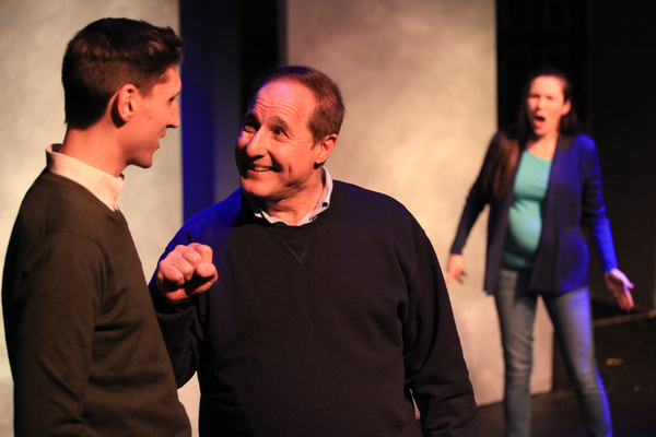 (left to right) Matthew Nerber, Rob Frankel and Sarah Gise in Interrobang Theatre Pro Photo