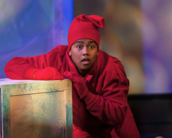 Jahbril Cook as Peter in The Snowy Day and Other Stories by Ezra Jack Keats. photo cr Photo