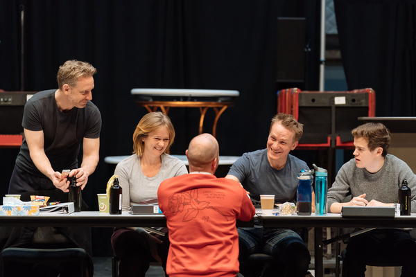 Actors Paul Thornley, Poppy Miller, Jamie Parker and Sam Clemmett in conversation wit Photo