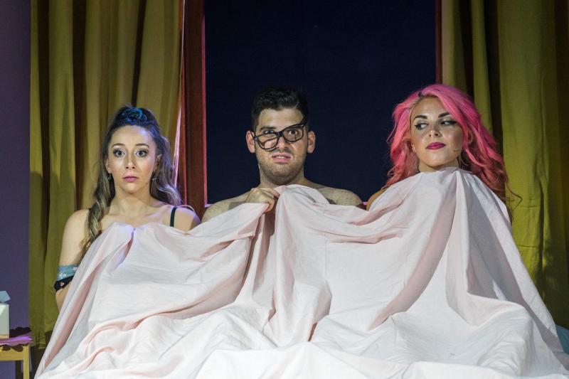 Review: THREE IN THE BED Is A Raucous Romp Through The Twisted Sheets Of Young Love And Lust Image