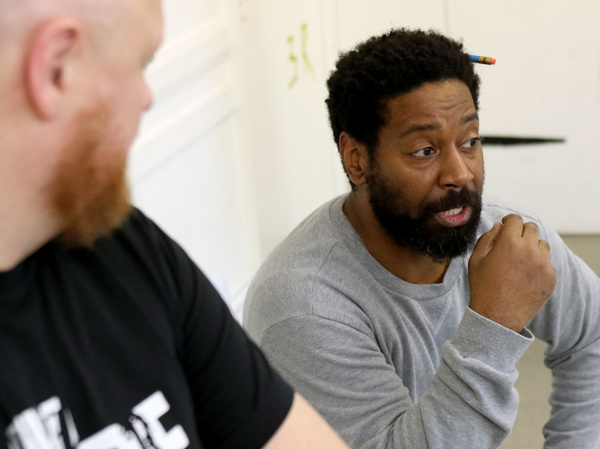 Photo Flash: In Rehearsal with OF MICE AND MEN 