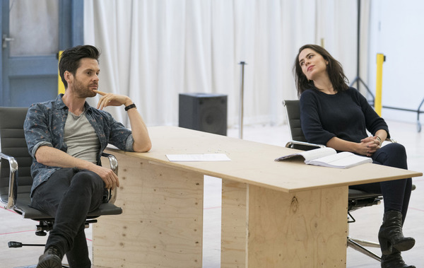 Photo Flash: In Rehearsal with Hayley Atwell and the Cast of DRY POWDER Image