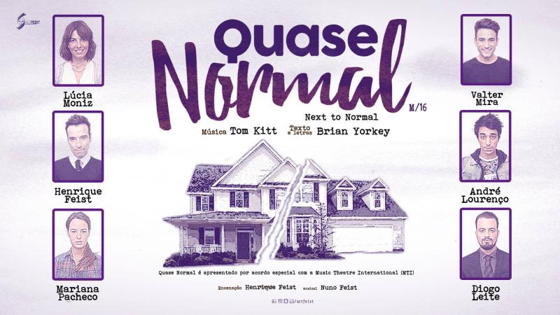 BWW Previews: the Broadway musical 'Next to Normal' will be back - Now in Lisbon! QUASE NORMAL - Teatro Da Trindade - May 2018 Image